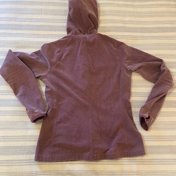 The North Face Purple Lavender Light Fleece Hooded Zip Up Hoody w/ Thumb Holes S - Picture 2 of 9